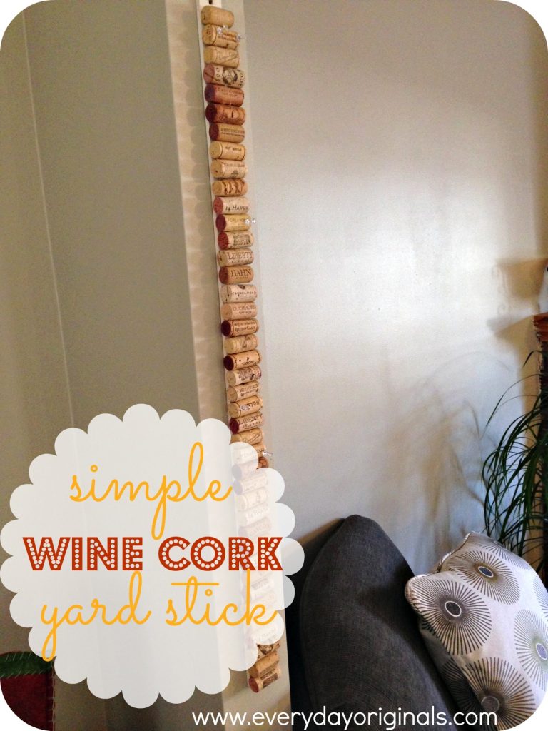 wine cork yard stick