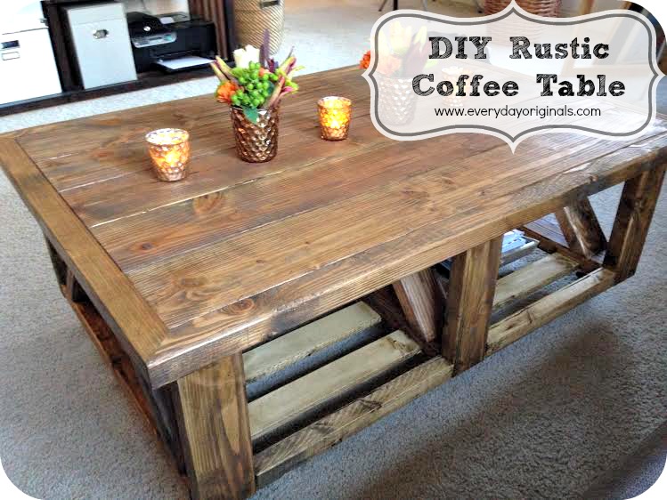 Rustic Coffee Table Finished