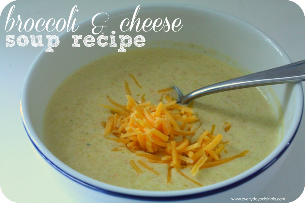 broccoli & cheese soup recipe
