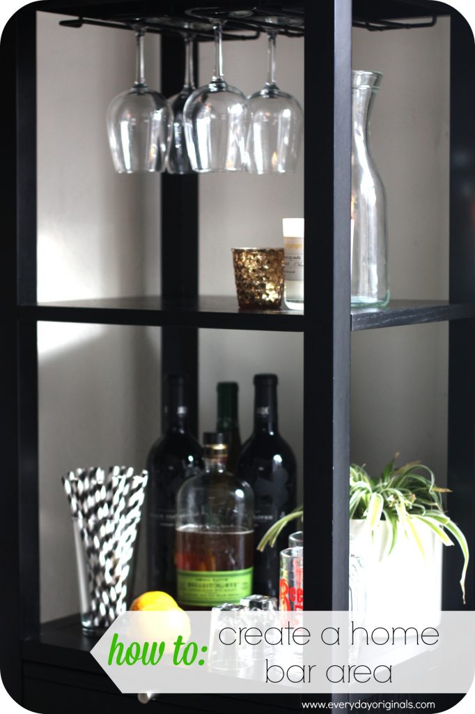 how to create a home bar area