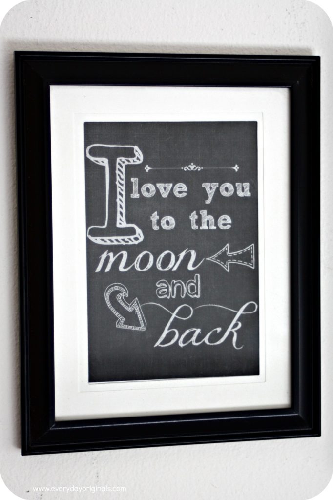 i love you to the moon and back printable