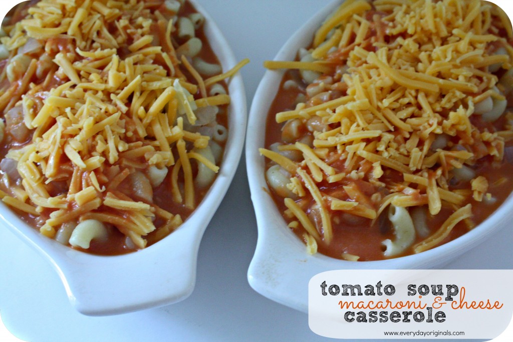 tomato soup macaroni and cheese casserole