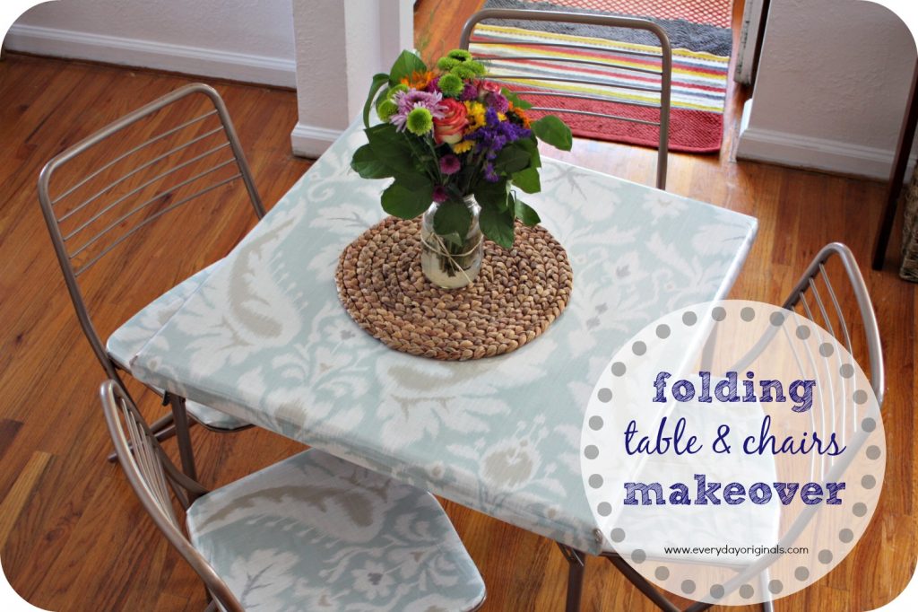 Folding Table and Chair Makeover