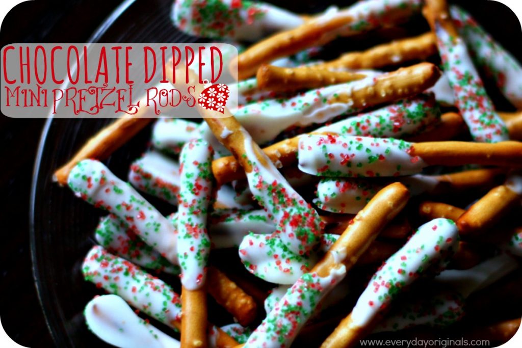 Chocolate Dipped Mini Pretzel Rods