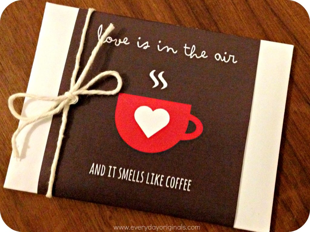 Coffee Themed Valentine