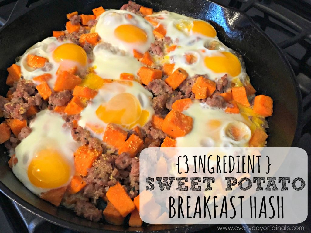 3 Ingredient Sweet Potato Hash