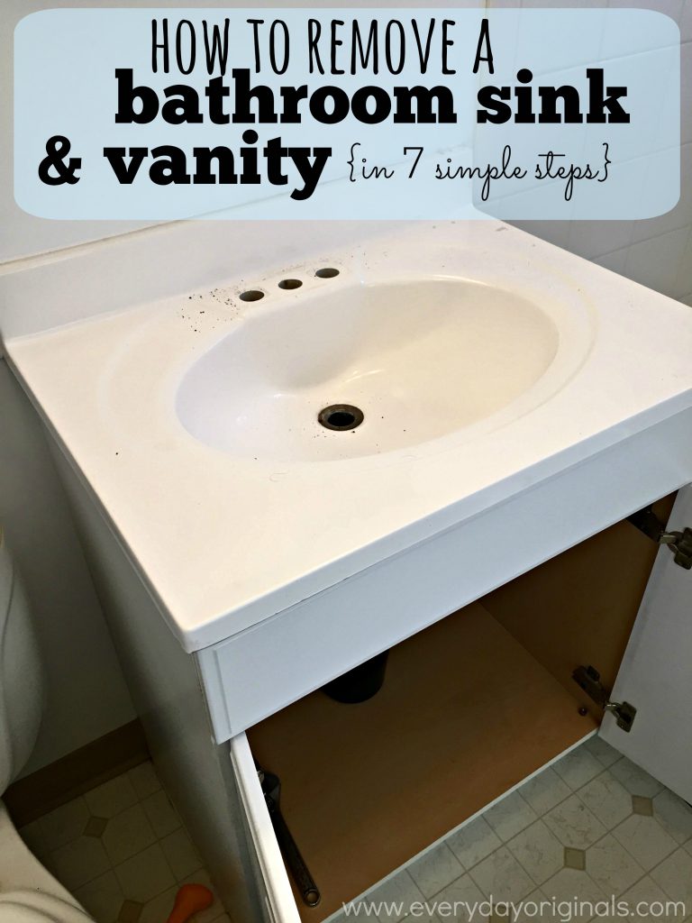 How to Remove a Bathroom Sink & Vanity in 7 Simple Steps