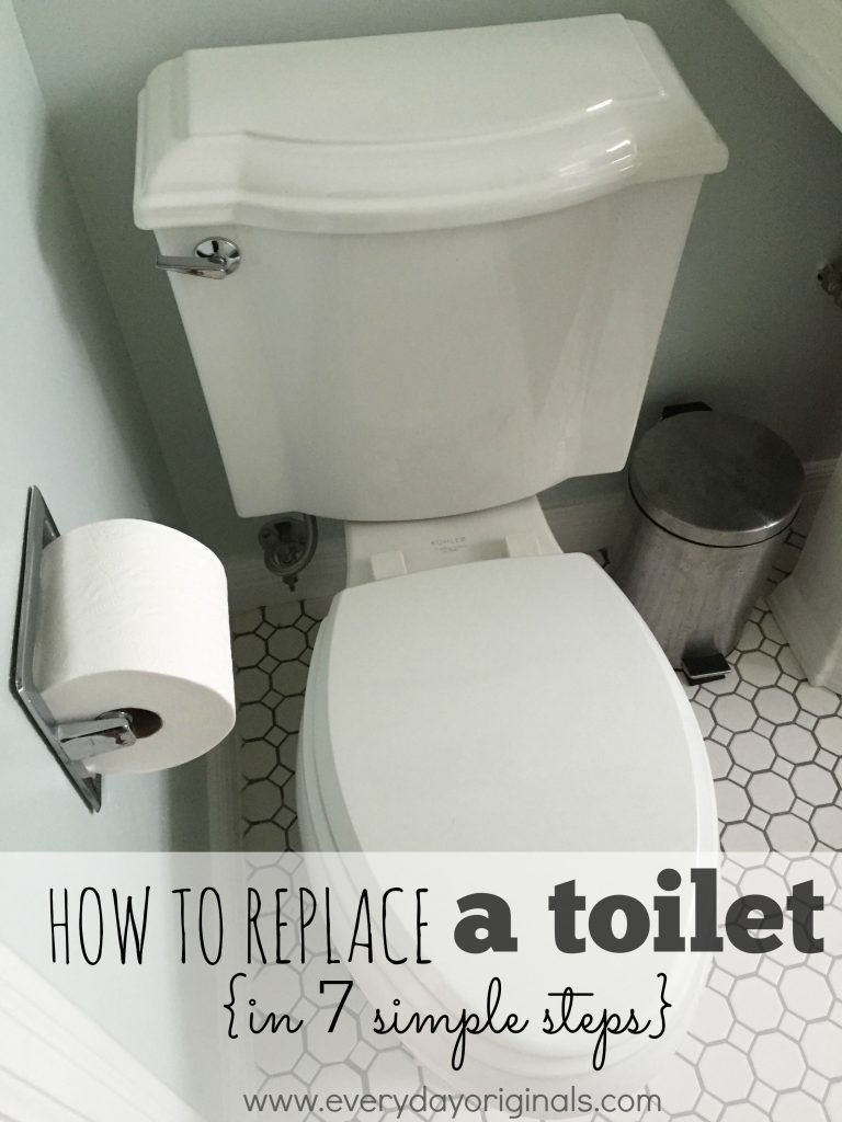 How to Replace a Toilet {in 7 simple steps}