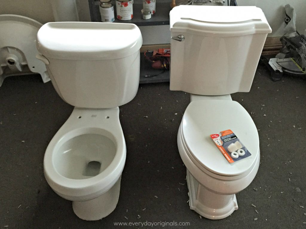 Old and New Toilet