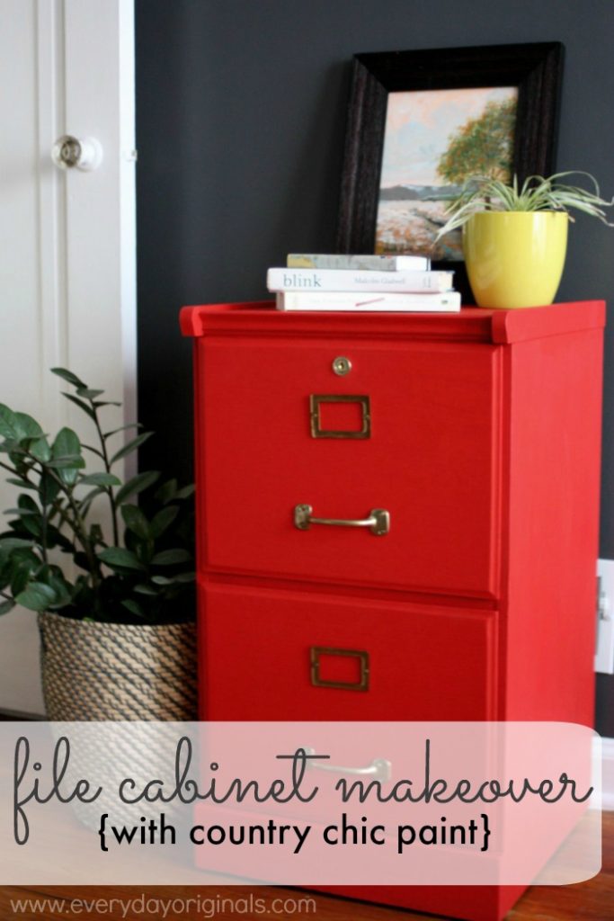 File Cabinet Makeover with Country Chic's Devotion