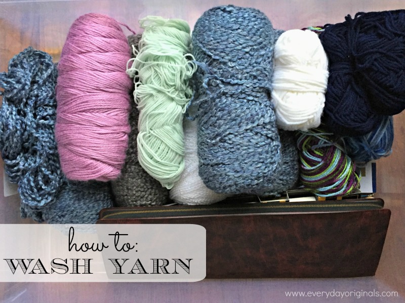 How to wash yarn