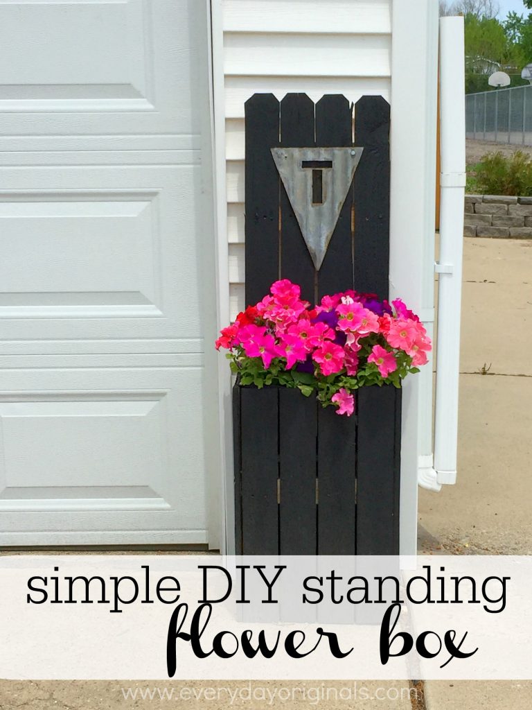 Simple DIY Standing Flower Box