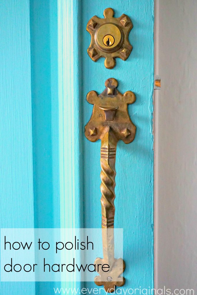 how to polish door hardware