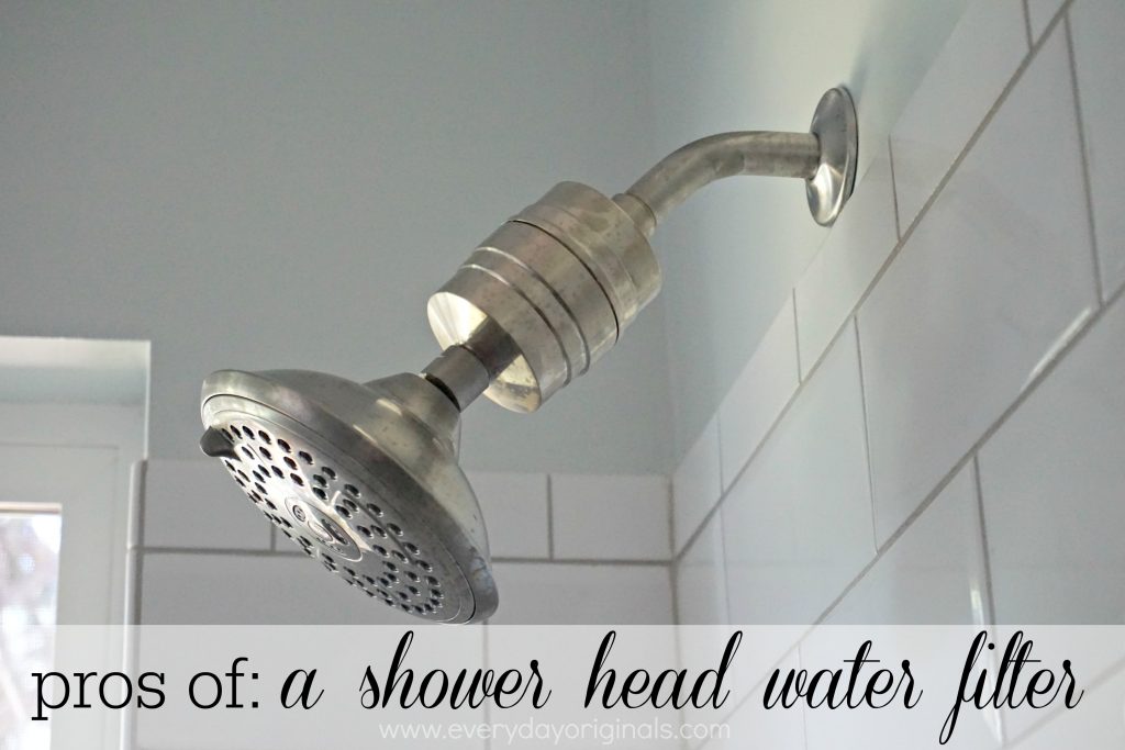 pros of a shower head water filter