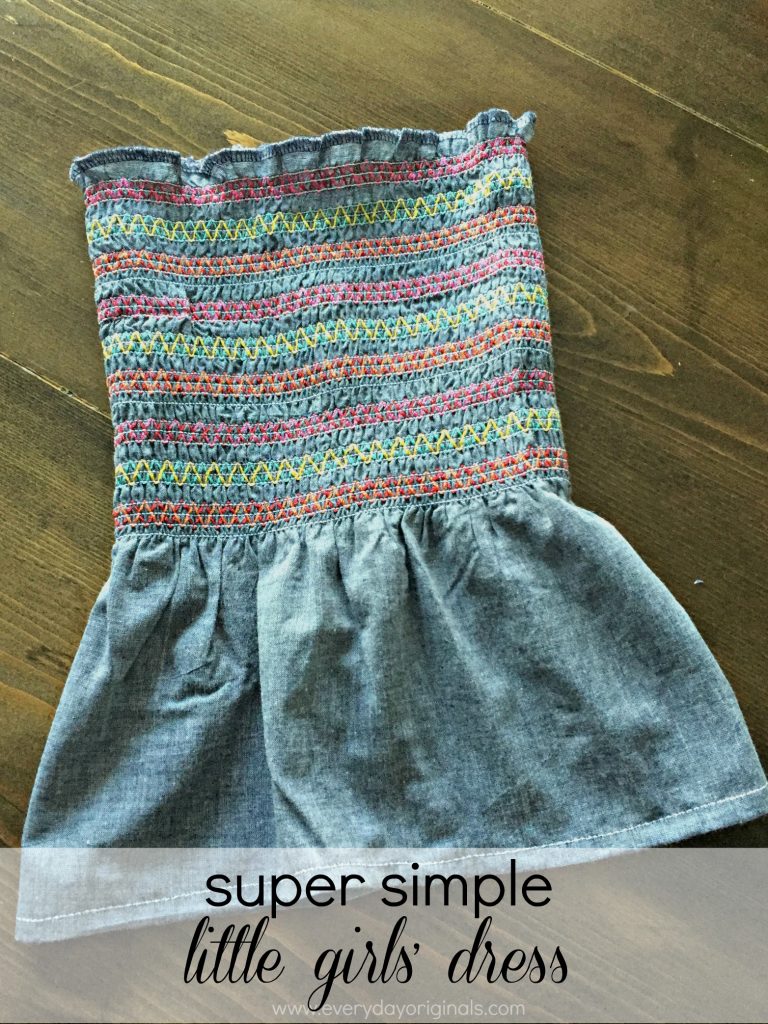 super simple little girls' dress